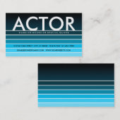 青い色見本ACTOR 名刺 (正面/裏面)