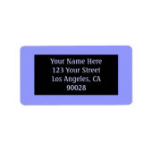 青い色 ラベル (正面)