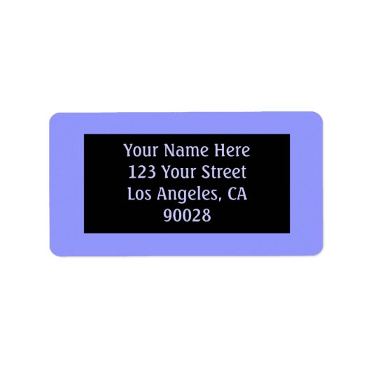 青い色 ラベル (正面)