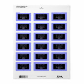 青い色 ラベル (フルシート)