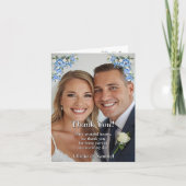 青い芍薬の写真 - 感謝 (正面)