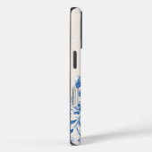 青い芍薬の花の携帯ケース Case-Mate iPhoneケース (裏面 / 右)