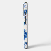 青い芍薬の花の携帯ケース Case-Mate iPhoneケース (裏面 / 左)