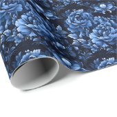 青い芍薬 ラッピングペーパー (ロールコーナー)