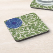 青い花が付いている植物(w/c紙で) コースター (左側)