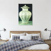 青い花が咲いた大き飾い「くおうあ」 キャンバスプリント (インサイチュ (寝室))