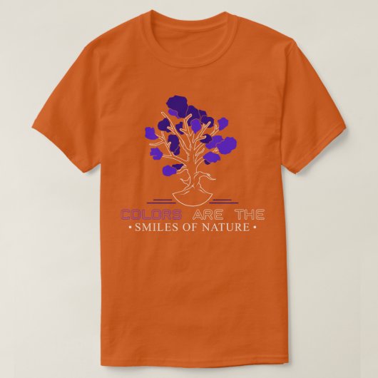 青い花が咲く木 Tシャツ (デザイン正面)