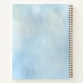 青い花とパールのノートブック ノートブック (裏面)