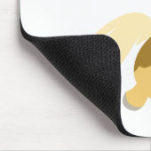 青い花とポニーマウセパド マウスパッド (コーナー)