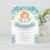 青い花と天使の洗礼 招待状 (スタンド正面)