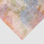 青い花と新聞社のエフェメラ 薄葉紙 (詳細)