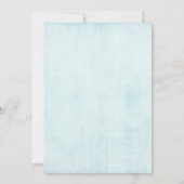 青い花と羽根のドリームキャッチャー ウェディング 招待状 (裏面)