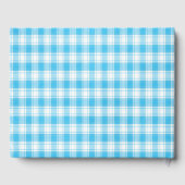 青い花と蝶のウェディングテーマ ゲストブック (裏面)