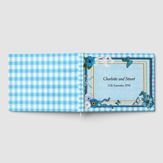 青い花と蝶 ゲストブック (全面)