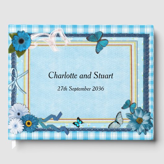 青い花と蝶 ゲストブック (正面)