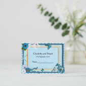 青い花と蝶 プレイスカード (スタンド正面)