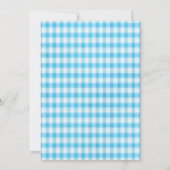 青い花と蝶 招待状 (裏面)