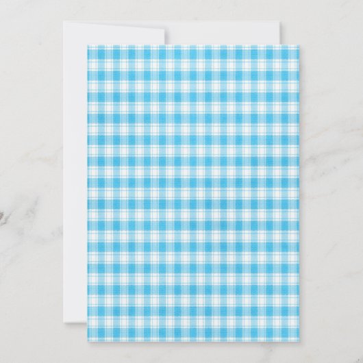 青い花と蝶 招待状 (裏面)