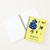 青い花と黄色のノートRomance Lover ノートブック (内部)