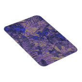 青い花にカモフラージュ マグネット (右側)