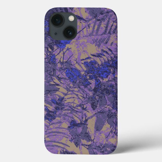 青い花に対するカムフラージュ Case-Mate iPhoneケース (裏面)