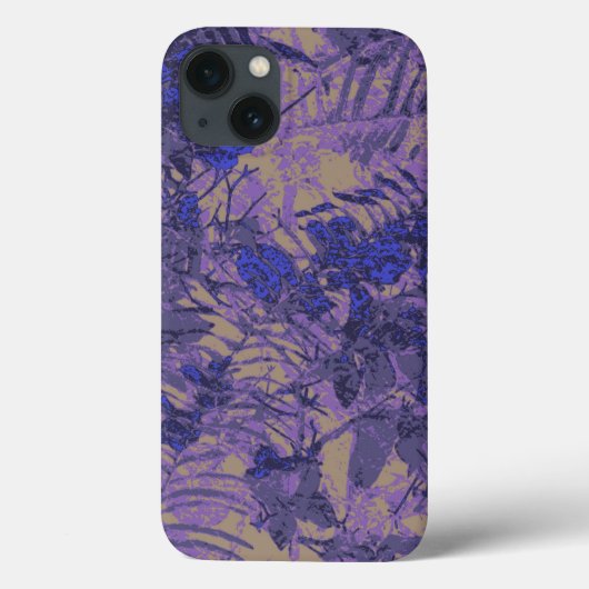 青い花に対するカムフラージュ Case-Mate iPhoneケース (裏面)