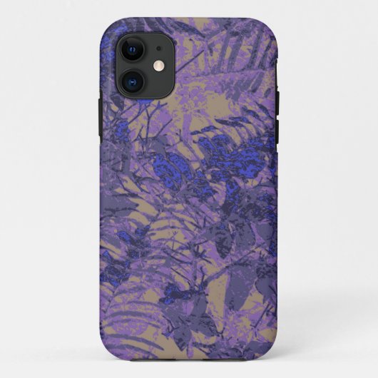 青い花に対するカムフラージュ Case-Mate iPhoneケース (裏面)