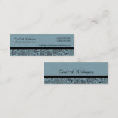 青い花のお母さんカード コーリングカード (正面/裏面)