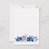 青い花のご案内 案内状 (裏面)