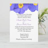 青い花のガーデン　キリスト教　宗教的な 招待状 (スタンド正面)