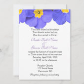 青い花のガーデン　キリスト教　宗教的な 招待状 (正面)