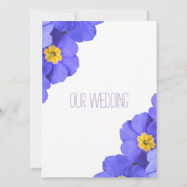 青い花のガーデン　キリスト教　宗教的な 招待状