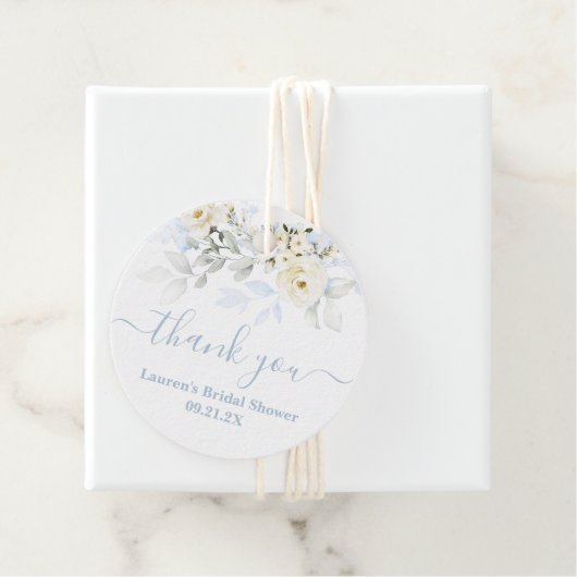 青い花のギフトタグ フェイバータグ (インサイチュ)