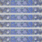 青い花のステッカー シール (正面)