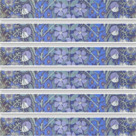 青い花のステッカー シール