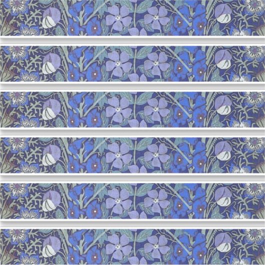 青い花のステッカー シール (正面)