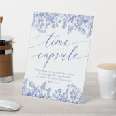 青い花のタイムカプセル ブライダルシャワー ゲーム サイン (インサイチュ)