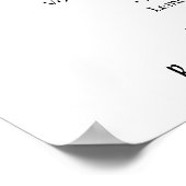 青い花のドリンクメニュー ウェディングサイン ポスター (角)