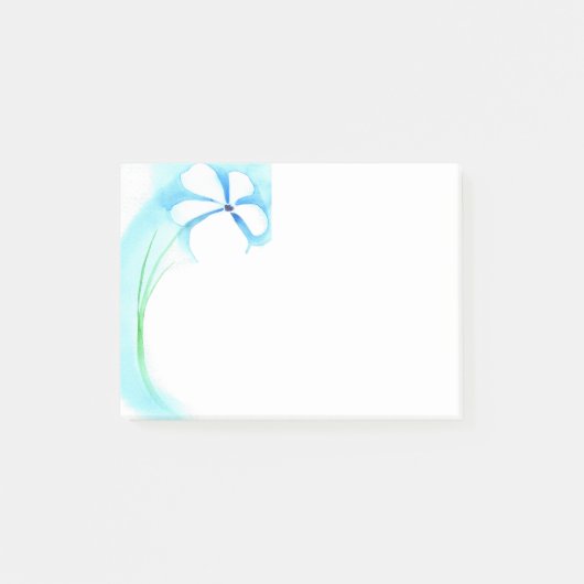 青い花のノート ポストイット (正面)