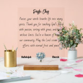 青い花のパスター鑑賞アクリルサイン アクリルサイン (ウェディング)