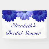 青い花のブライダルシャワー 横断幕 (横)