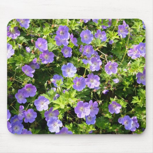 青い花のマウスパッド マウスパッド (正面)