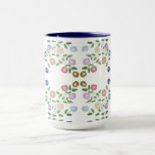 青い花のマグカップがとても可愛い マグカップ (中央)