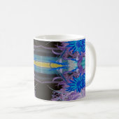 青い花のマグカップ コーヒーマグカップ (正面右)