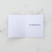 青い花のメイソンジャー　感謝のカード サンキューカード (内部)