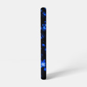 青い花のライトの美しいデザイン SAMSUNG GALAXYケース (左側面)