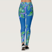 青い花のレギンス レギンス (裏面)