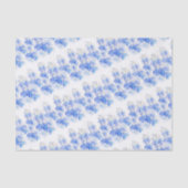 青い花のロベリアの水彩画の芸術のティッシュペーパー 薄葉紙 (正面)