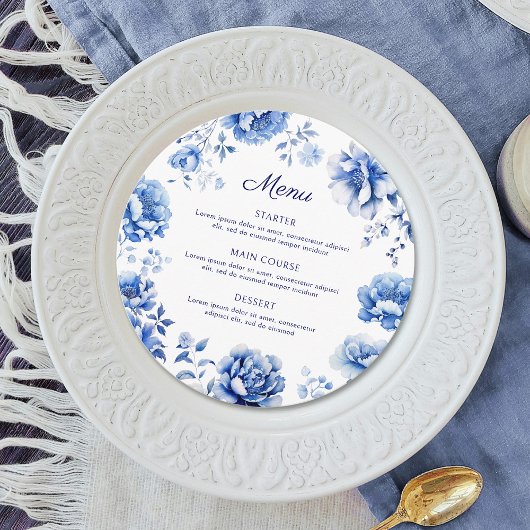 青い花の丸 メニュー