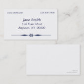 青い花の名刺 名刺 (正面/裏面)